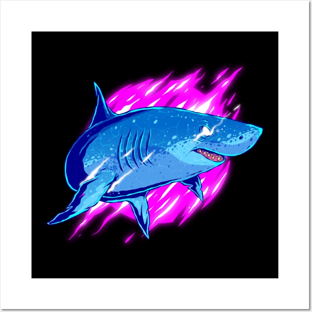 NFTee Great White Shark Wall Art by Emkay